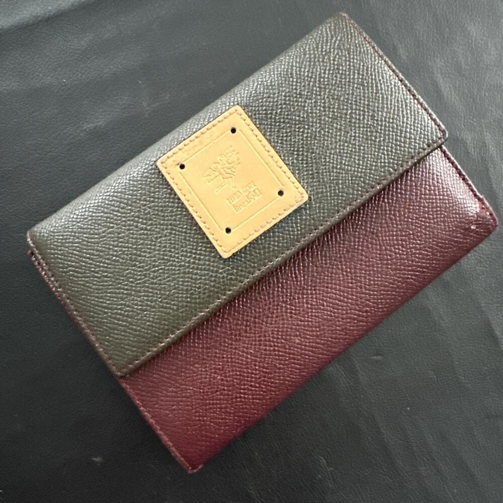 Piero Guidi two tone, leather wallet made in Italy Bicolore